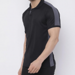 Men's Solid Active Sports Wear Polo Half Sleeve Gym T-Shirt